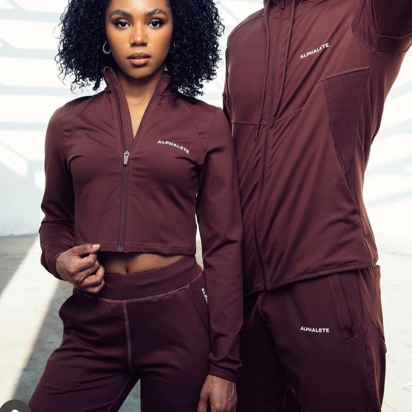 Alphalete trace jacket in purple dove - Picture 13 of 17